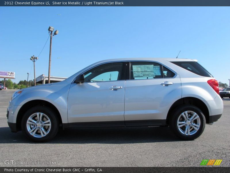 Silver Ice Metallic / Light Titanium/Jet Black 2012 Chevrolet Equinox LS