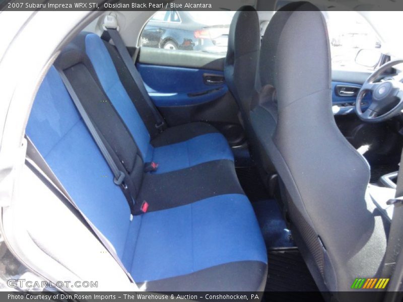  2007 Impreza WRX STi Blue Alcantara Interior