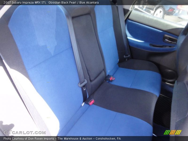 Obsidian Black Pearl / Blue Alcantara 2007 Subaru Impreza WRX STi