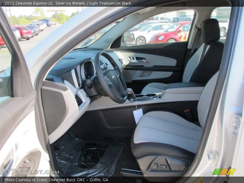 Silver Ice Metallic / Light Titanium/Jet Black 2012 Chevrolet Equinox LS