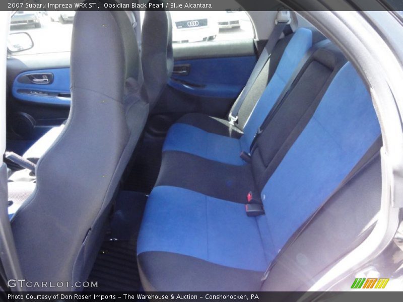 Obsidian Black Pearl / Blue Alcantara 2007 Subaru Impreza WRX STi