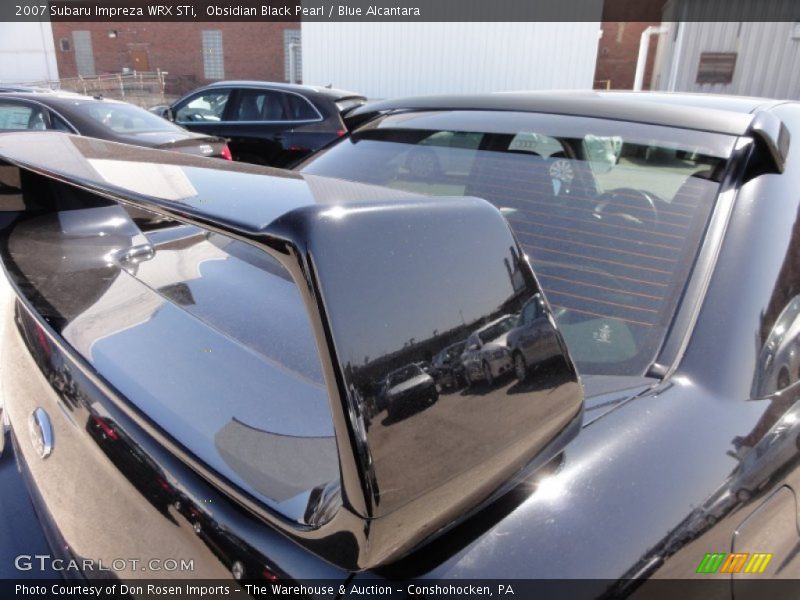 Obsidian Black Pearl / Blue Alcantara 2007 Subaru Impreza WRX STi