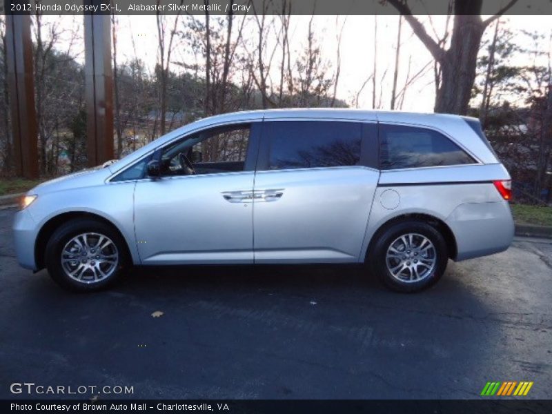 Alabaster Silver Metallic / Gray 2012 Honda Odyssey EX-L