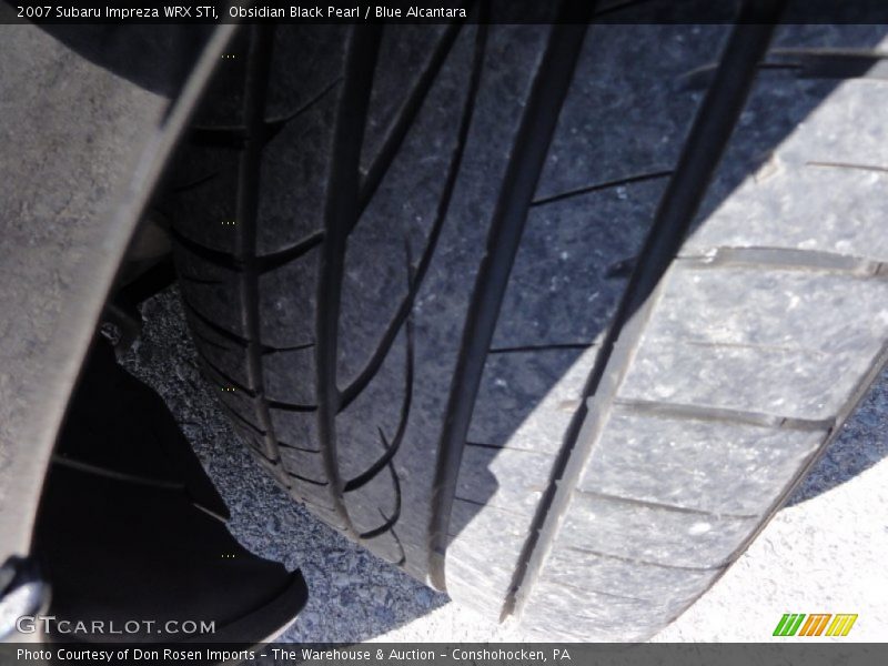 Obsidian Black Pearl / Blue Alcantara 2007 Subaru Impreza WRX STi