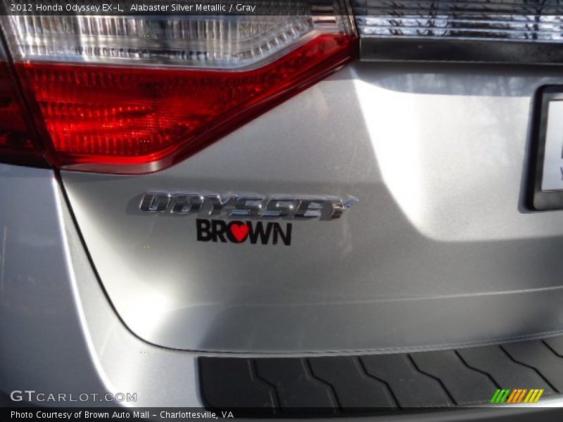 Alabaster Silver Metallic / Gray 2012 Honda Odyssey EX-L