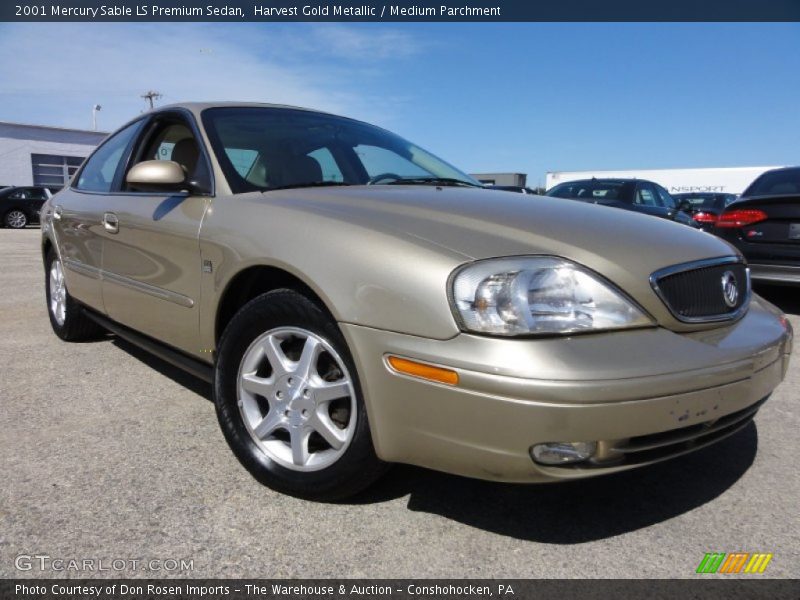 Harvest Gold Metallic / Medium Parchment 2001 Mercury Sable LS Premium Sedan