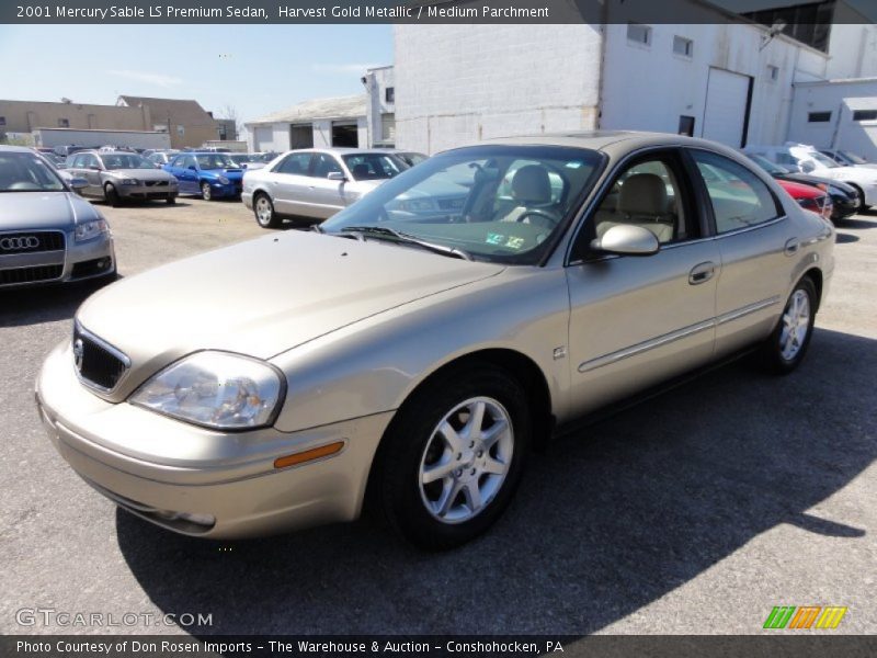 Harvest Gold Metallic / Medium Parchment 2001 Mercury Sable LS Premium Sedan