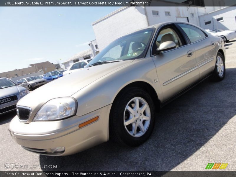 Harvest Gold Metallic / Medium Parchment 2001 Mercury Sable LS Premium Sedan