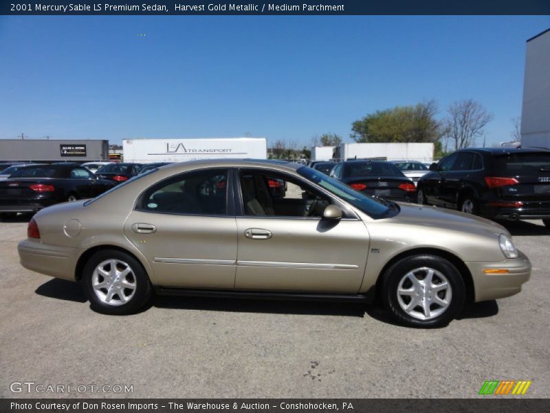 Harvest Gold Metallic / Medium Parchment 2001 Mercury Sable LS Premium Sedan