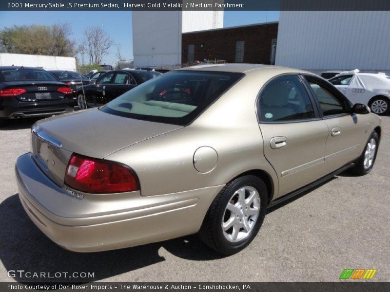 Harvest Gold Metallic / Medium Parchment 2001 Mercury Sable LS Premium Sedan