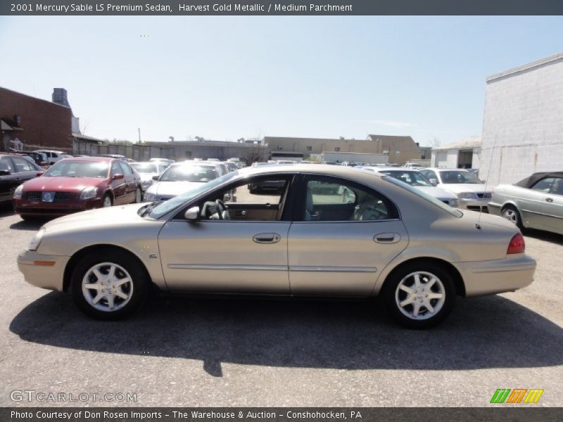 Harvest Gold Metallic / Medium Parchment 2001 Mercury Sable LS Premium Sedan