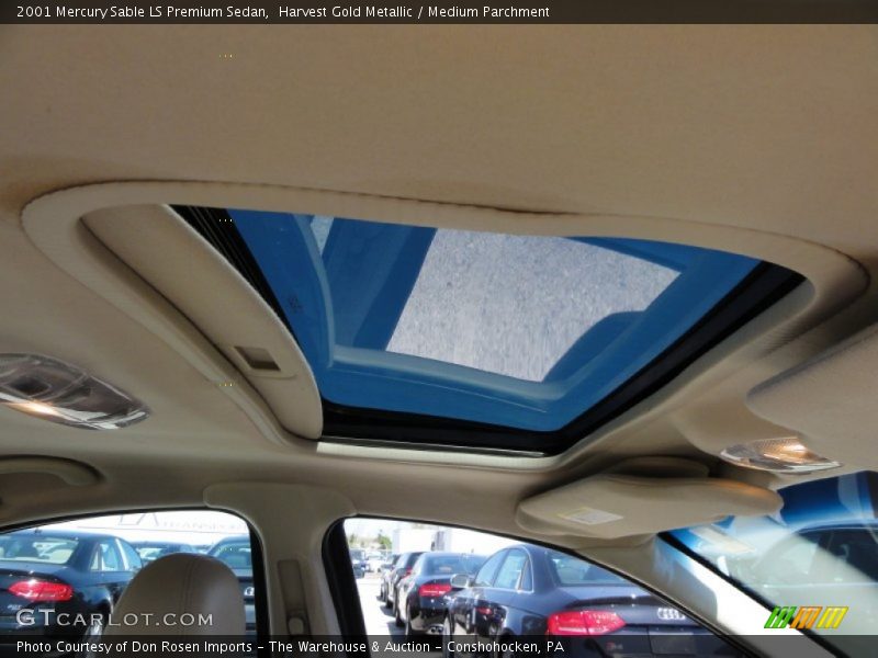 Harvest Gold Metallic / Medium Parchment 2001 Mercury Sable LS Premium Sedan