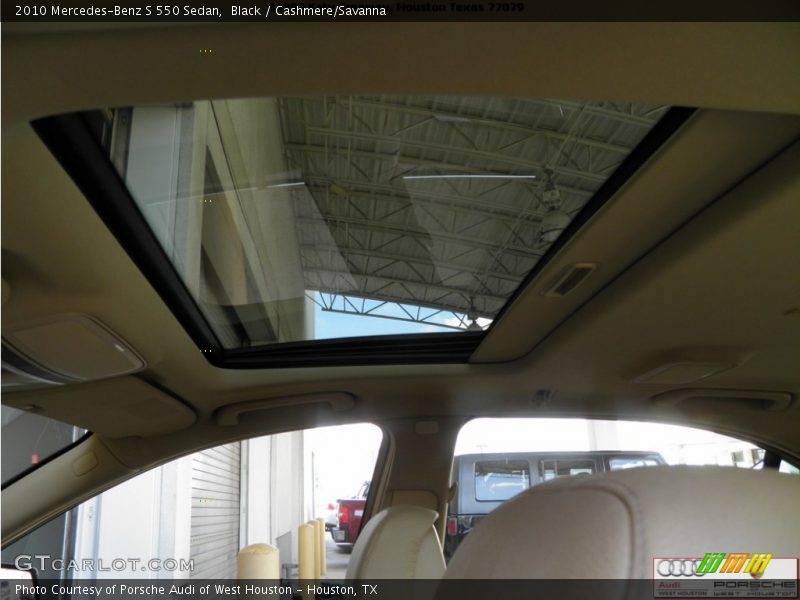Black / Cashmere/Savanna 2010 Mercedes-Benz S 550 Sedan