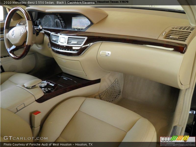 Black / Cashmere/Savanna 2010 Mercedes-Benz S 550 Sedan