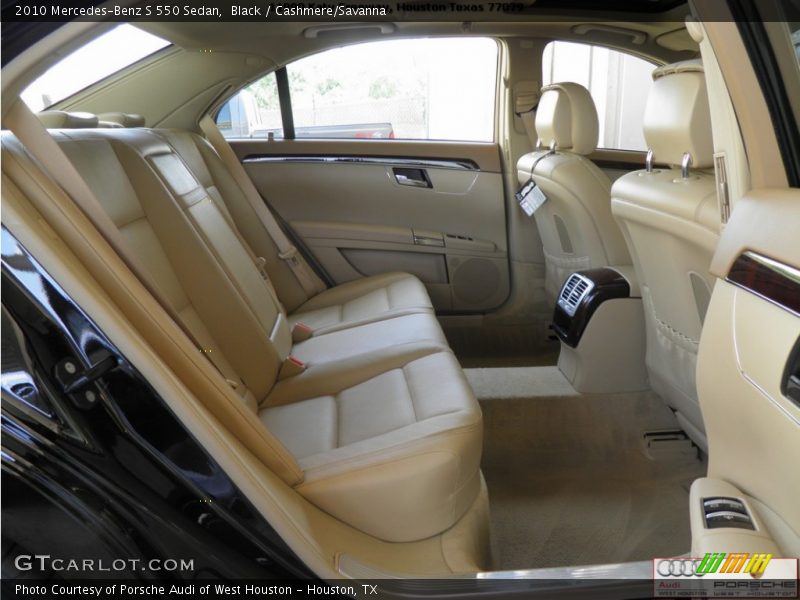 Black / Cashmere/Savanna 2010 Mercedes-Benz S 550 Sedan