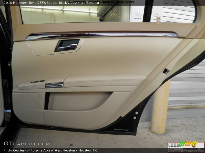 Black / Cashmere/Savanna 2010 Mercedes-Benz S 550 Sedan