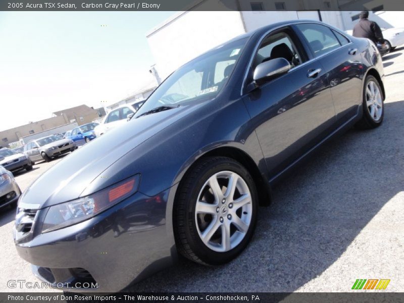 Carbon Gray Pearl / Ebony 2005 Acura TSX Sedan