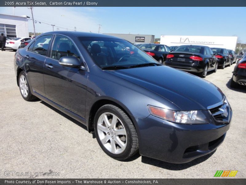 Carbon Gray Pearl / Ebony 2005 Acura TSX Sedan