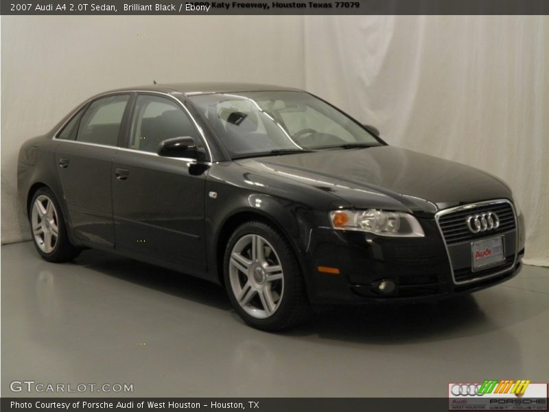 Brilliant Black / Ebony 2007 Audi A4 2.0T Sedan