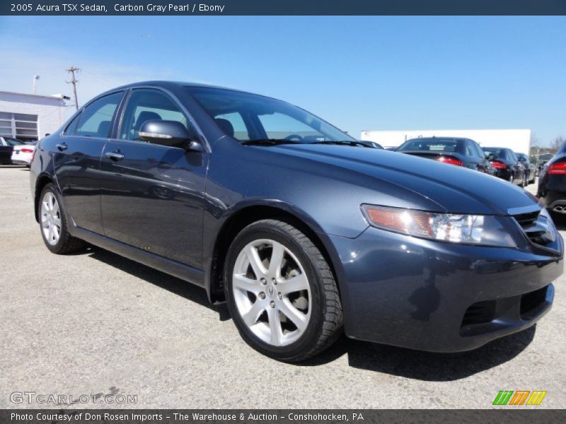 Carbon Gray Pearl / Ebony 2005 Acura TSX Sedan