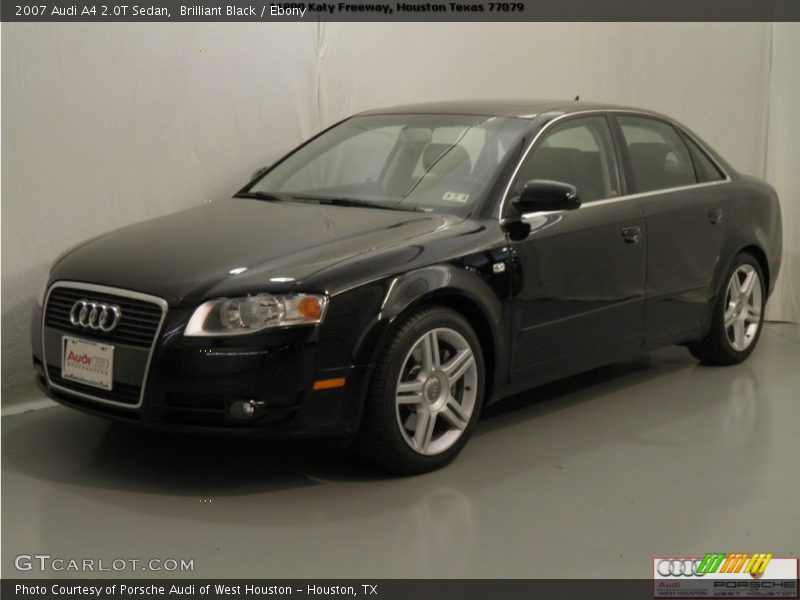 Brilliant Black / Ebony 2007 Audi A4 2.0T Sedan