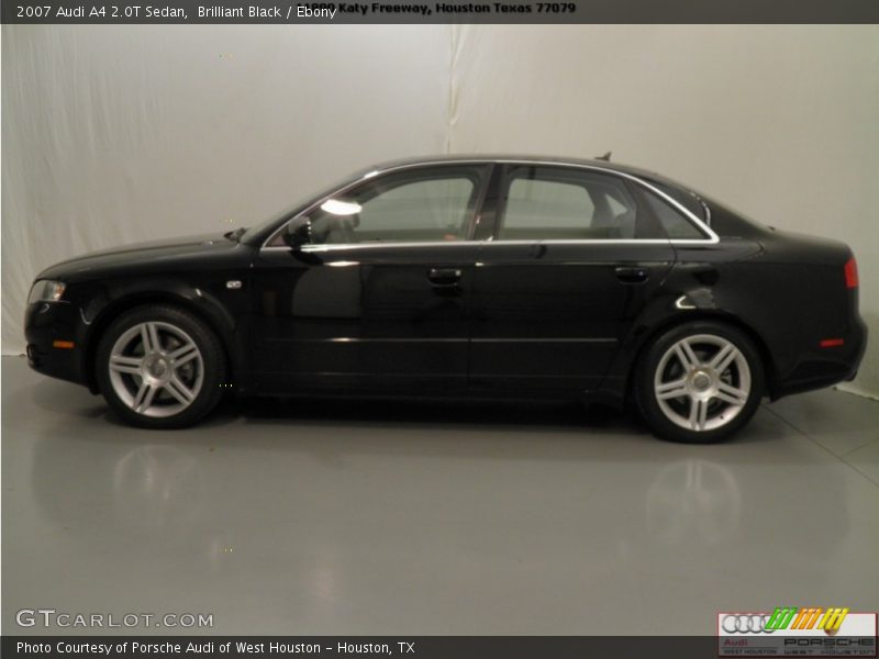 Brilliant Black / Ebony 2007 Audi A4 2.0T Sedan