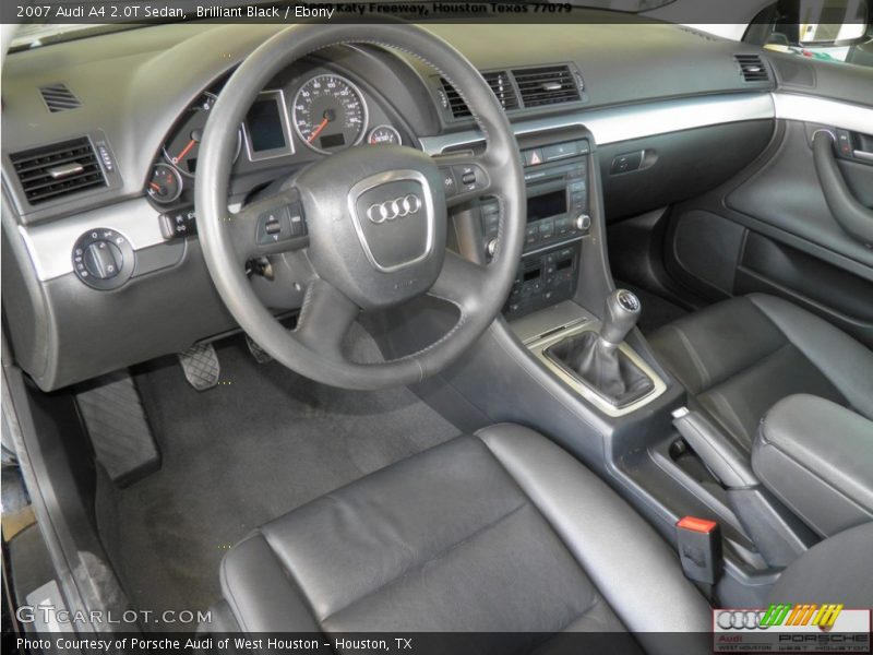 Brilliant Black / Ebony 2007 Audi A4 2.0T Sedan