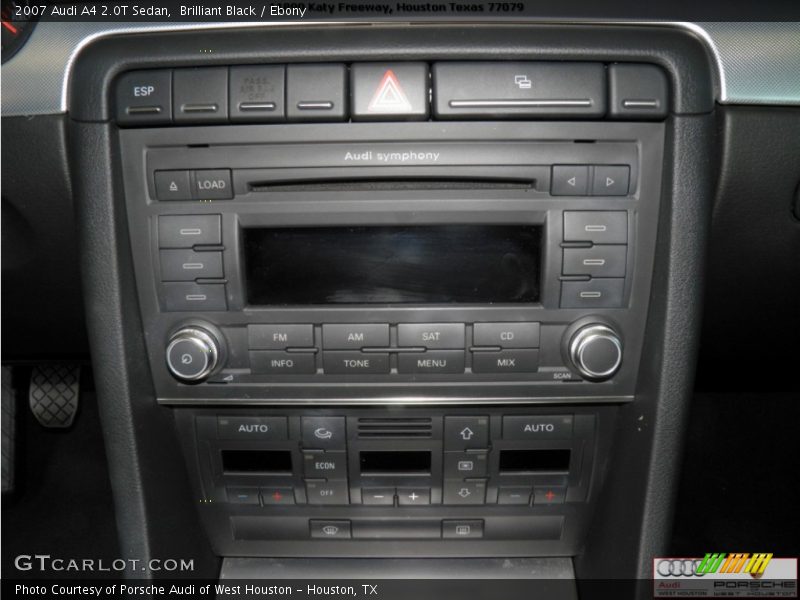 Brilliant Black / Ebony 2007 Audi A4 2.0T Sedan