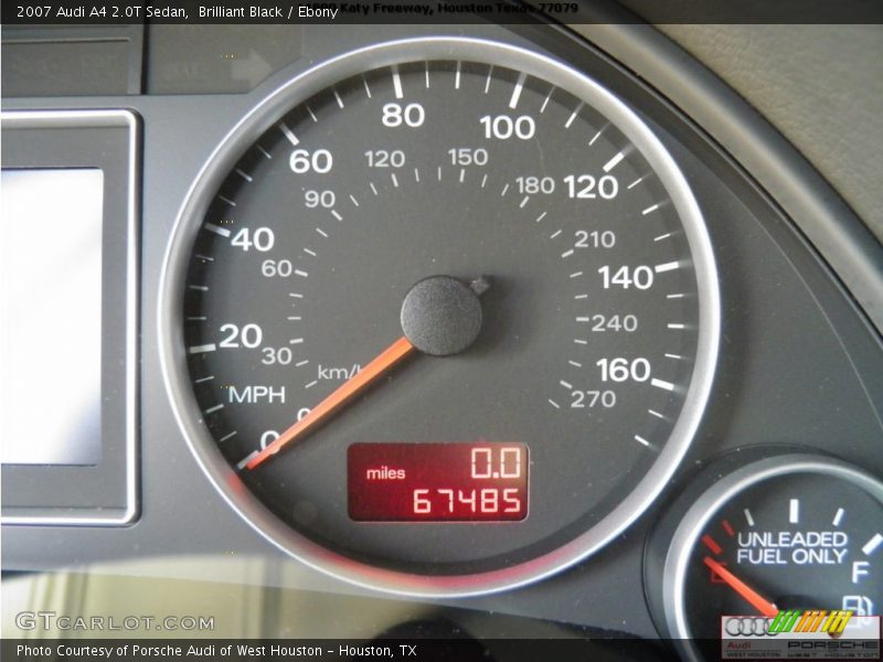 Brilliant Black / Ebony 2007 Audi A4 2.0T Sedan