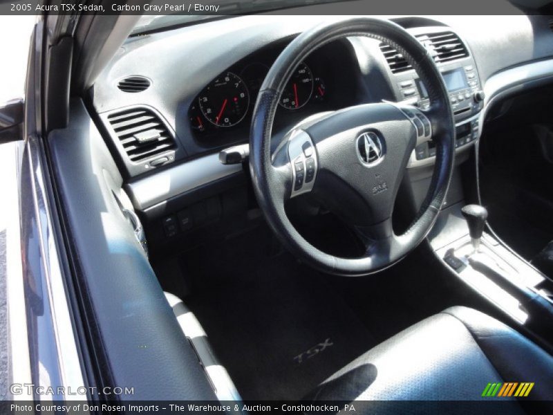 Carbon Gray Pearl / Ebony 2005 Acura TSX Sedan