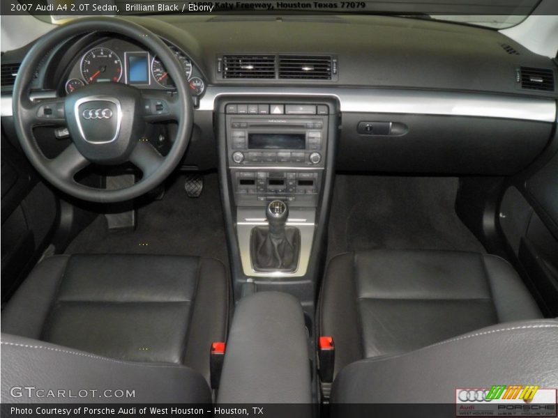 Brilliant Black / Ebony 2007 Audi A4 2.0T Sedan