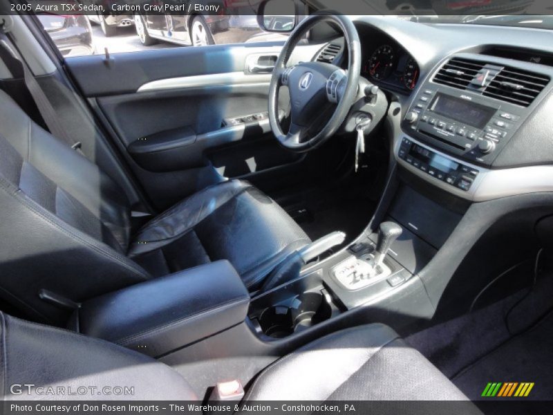 Carbon Gray Pearl / Ebony 2005 Acura TSX Sedan