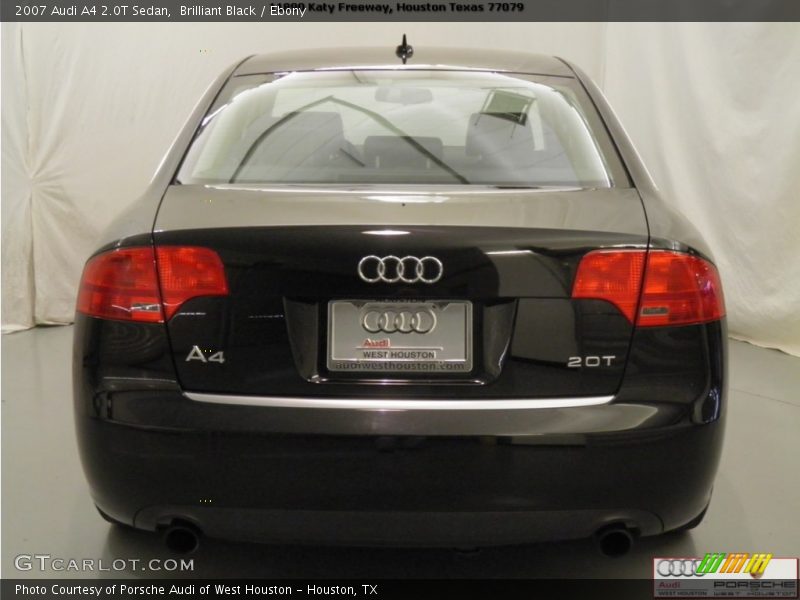 Brilliant Black / Ebony 2007 Audi A4 2.0T Sedan