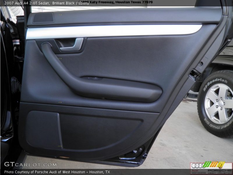 Brilliant Black / Ebony 2007 Audi A4 2.0T Sedan