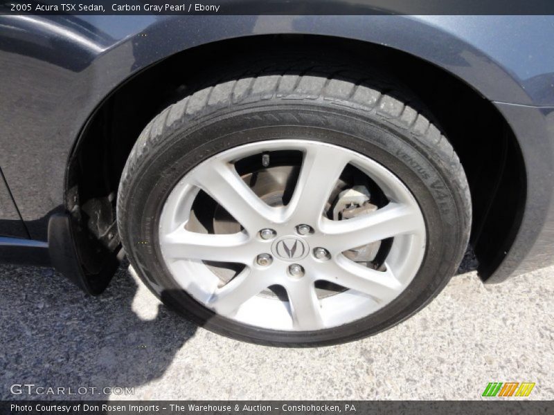 Carbon Gray Pearl / Ebony 2005 Acura TSX Sedan