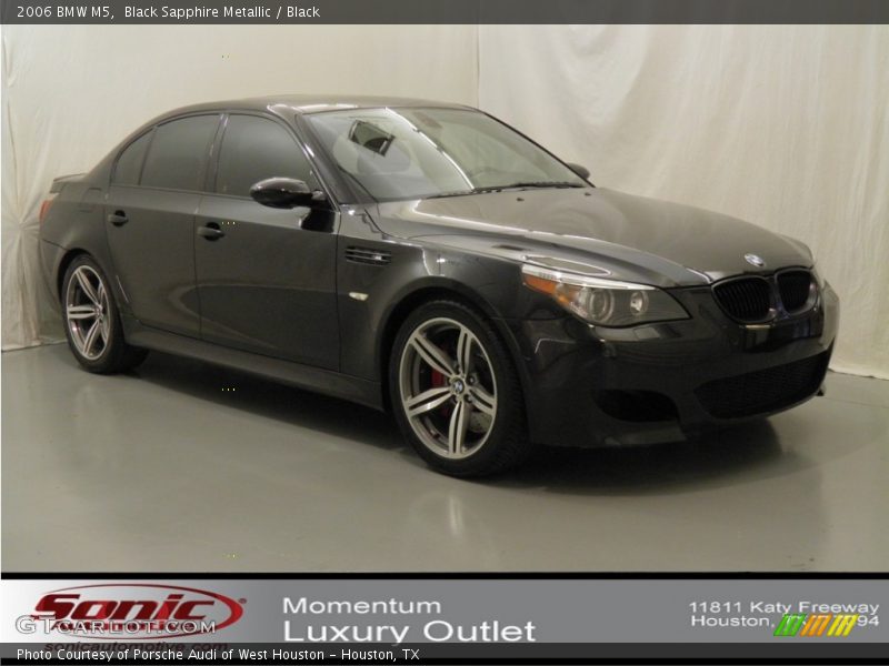Black Sapphire Metallic / Black 2006 BMW M5