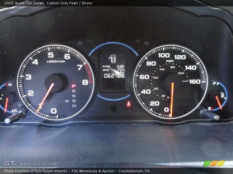 Carbon Gray Pearl / Ebony 2005 Acura TSX Sedan