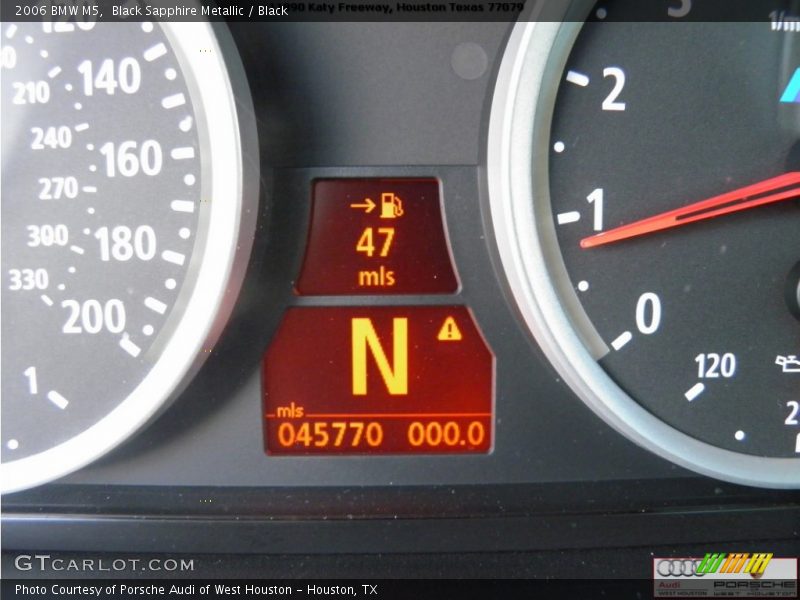 Black Sapphire Metallic / Black 2006 BMW M5
