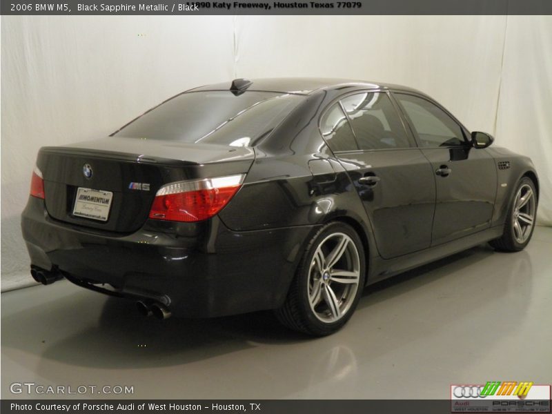 Black Sapphire Metallic / Black 2006 BMW M5