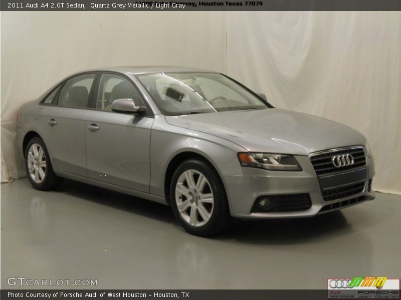 Quartz Grey Metallic / Light Gray 2011 Audi A4 2.0T Sedan