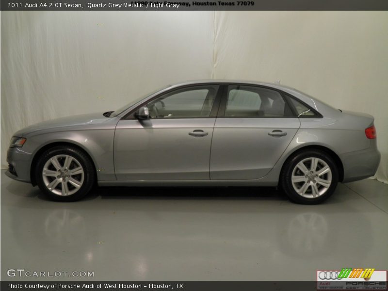 Quartz Grey Metallic / Light Gray 2011 Audi A4 2.0T Sedan