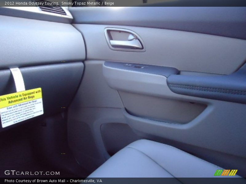 Smoky Topaz Metallic / Beige 2012 Honda Odyssey Touring