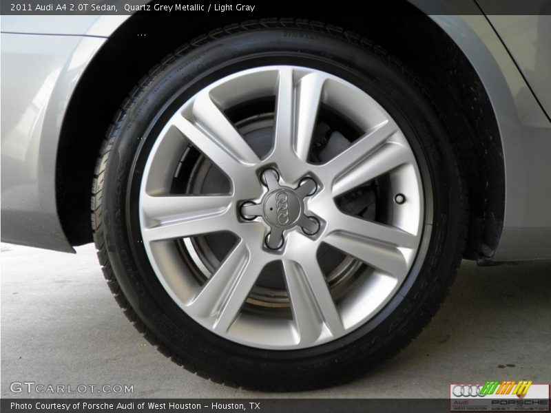 Quartz Grey Metallic / Light Gray 2011 Audi A4 2.0T Sedan