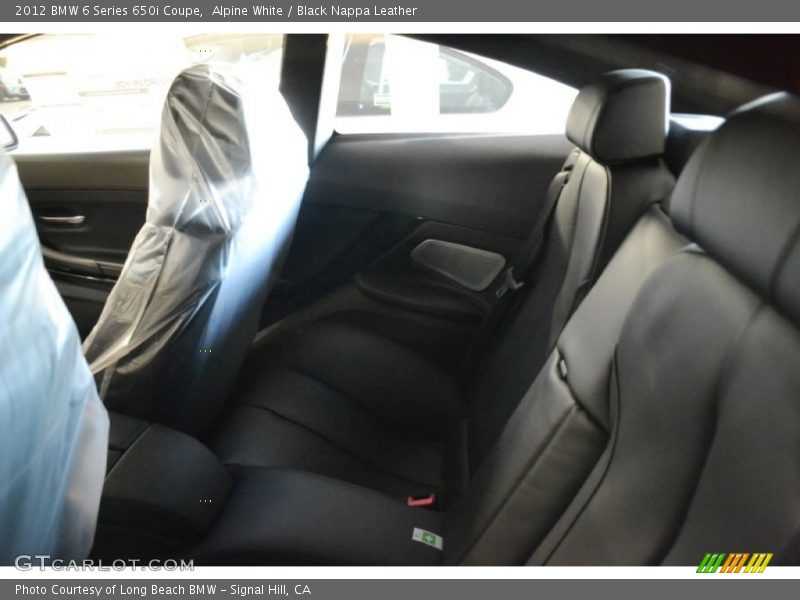 Alpine White / Black Nappa Leather 2012 BMW 6 Series 650i Coupe