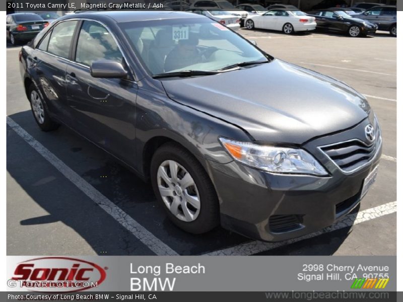 Magnetic Gray Metallic / Ash 2011 Toyota Camry LE