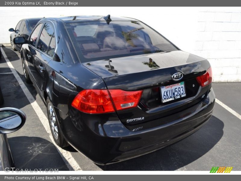 Ebony Black / Beige 2009 Kia Optima LX