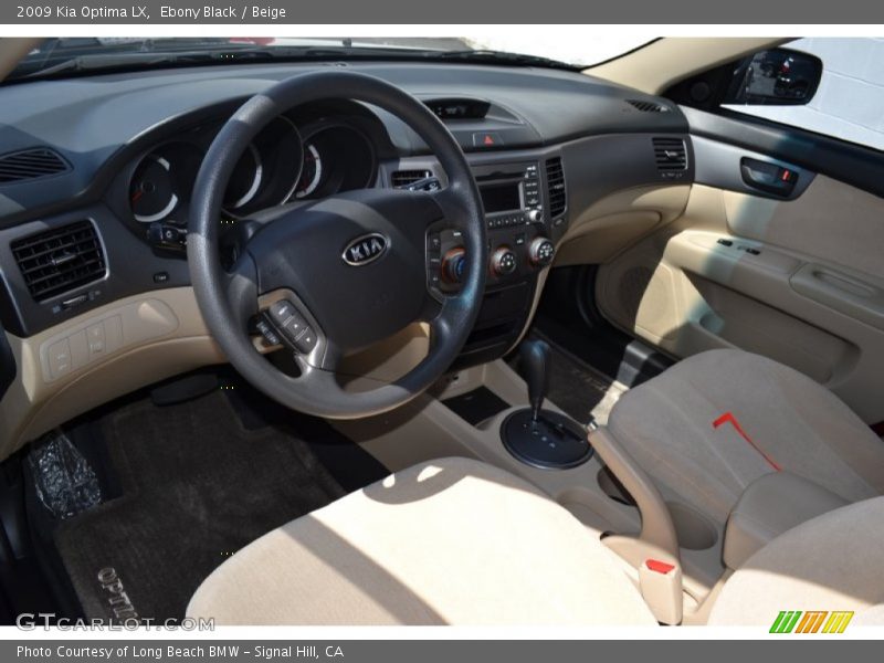 Ebony Black / Beige 2009 Kia Optima LX
