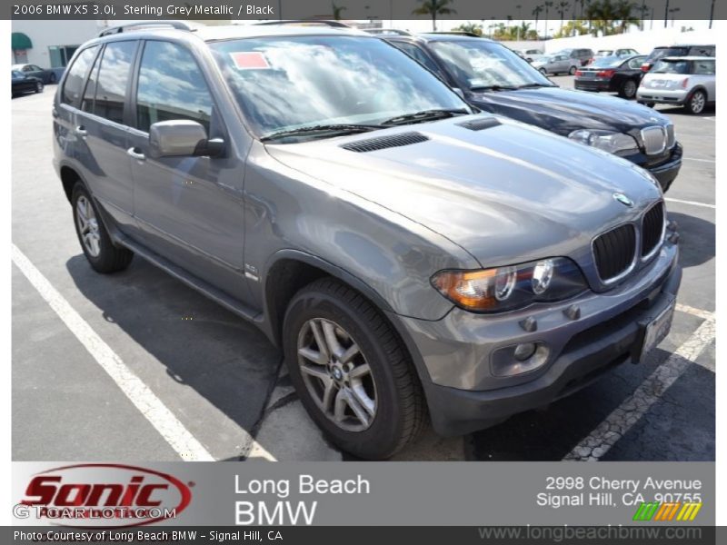 Sterling Grey Metallic / Black 2006 BMW X5 3.0i