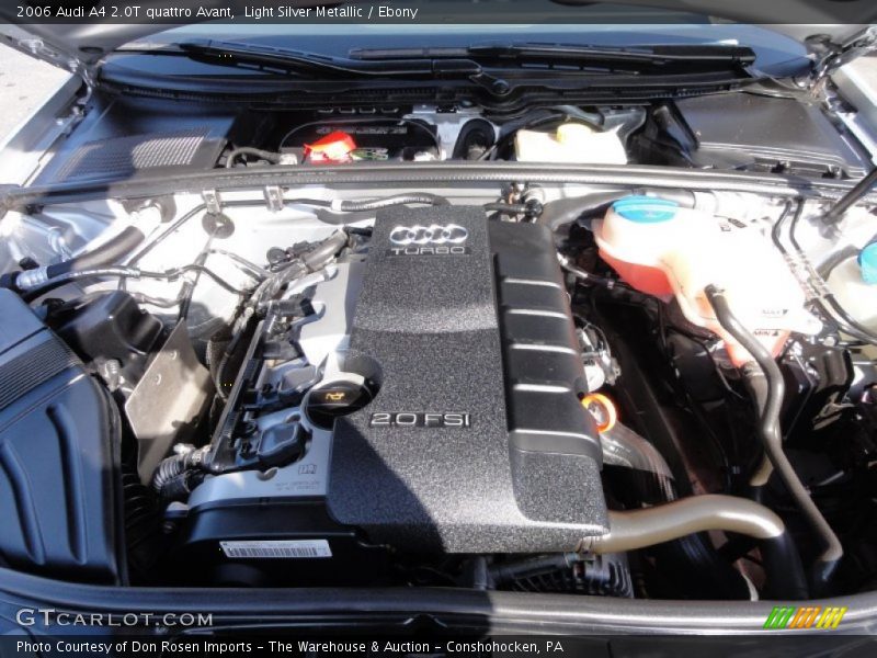  2006 A4 2.0T quattro Avant Engine - 2.0 Liter FSI Turbocharged DOHC 16-Valve VVT 4 Cylinder