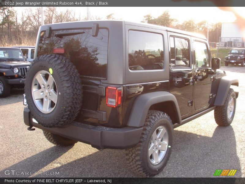 Black / Black 2012 Jeep Wrangler Unlimited Rubicon 4x4